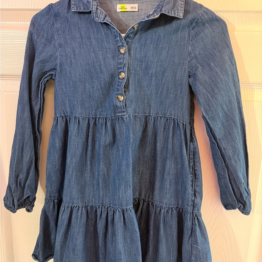 Epic Threads Light Blue Button-Up Dress